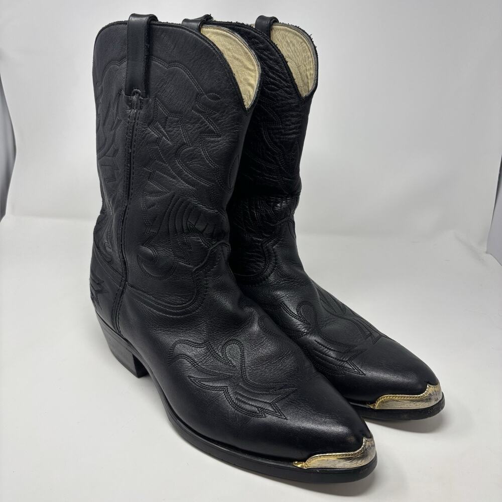 Durango Boots Mens Black 13 EE Leather Cowboy Western Rodeo Boots